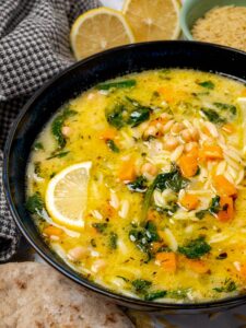 GREEK LEMON ORZO SOUP