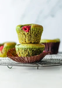 MATCHA RASPBERRY MUFFIN