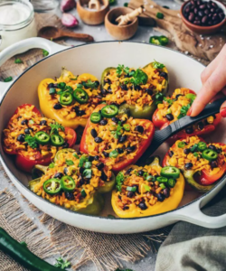 MEXICAN STUFFED BELL PEPPERS WITH AIOLI