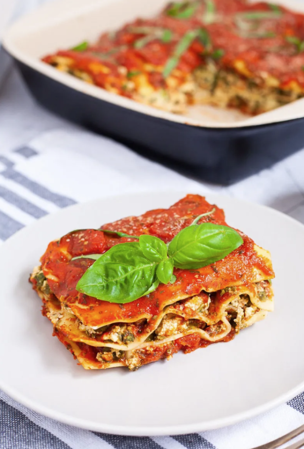 TOFU SPINACH LASAGNA