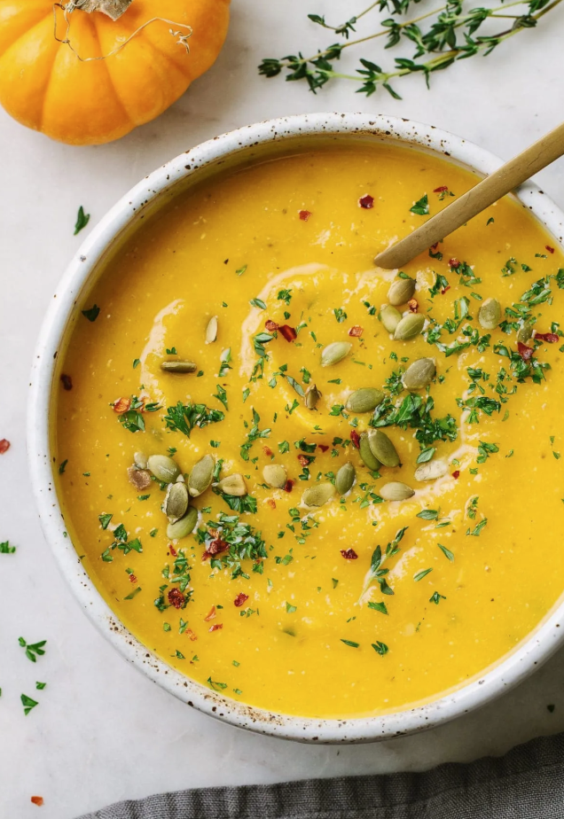 PUMPKIN AND RED LENTIL SOUP