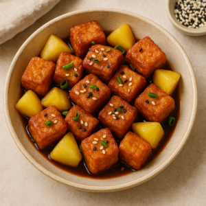 PINEAPPLE-TERRIYAKI TOFU PUFFS