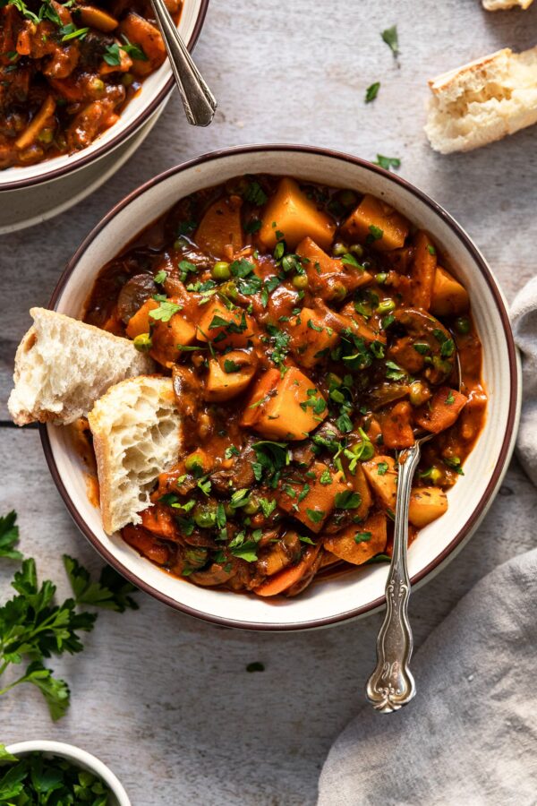SAVORY ITALIAN HERB MUSHROOM & VEGETABLE STEW