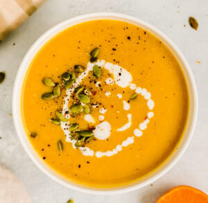 BUTTERNUT SQUASH GINGER SOUP