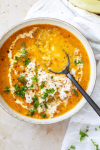 RED CURRY LENTIL SOUP