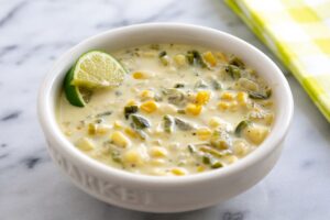 SMOKY CORN & POBLANO SOUP