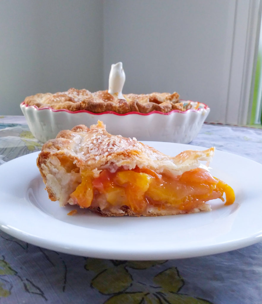 PEACH & GINGER CARDAMOM PIE