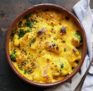 ROASTED CAULIFLOWER & BROCCOLI BAKE