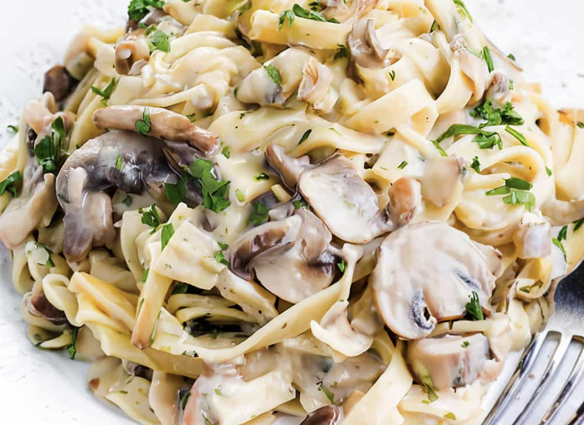 HEARTY MUSHROOM STROGANOFF TAGLIATELLE